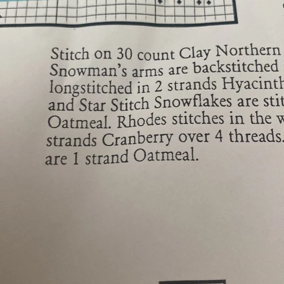 Winter snowman cross stitch kit. New. Sealed. - Picture 3 of 4